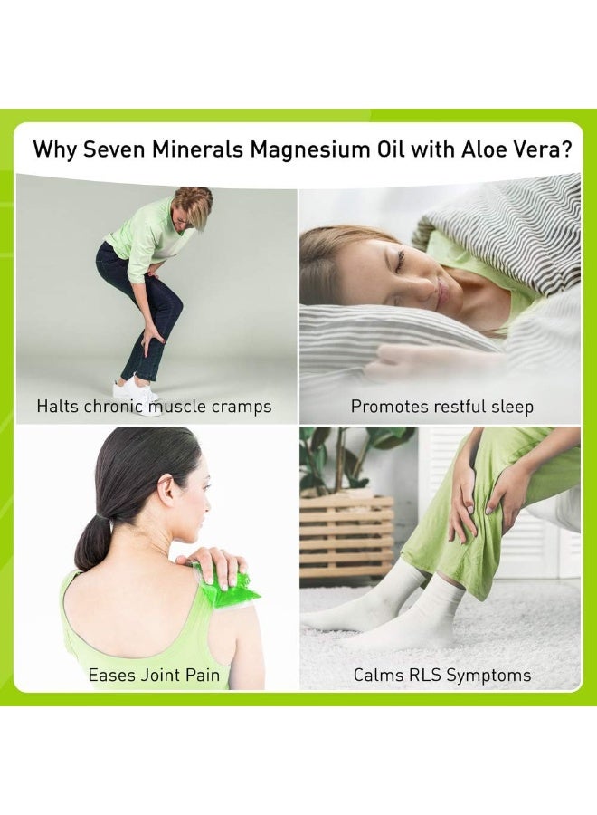 Seven Minerals Magnesium Oil Spray with Aloe Vera - Image 3