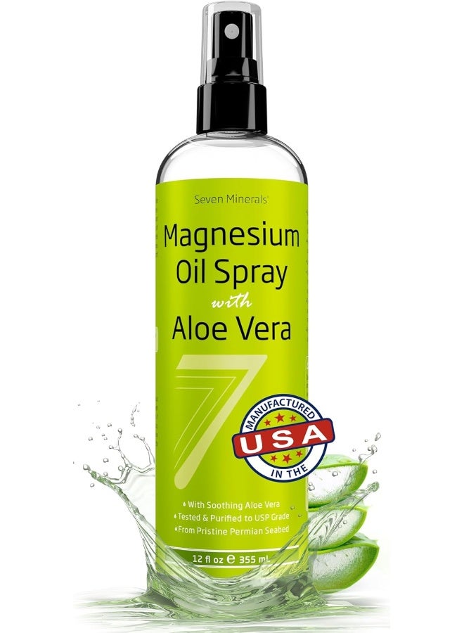 Seven Minerals Magnesium Oil Spray with Aloe Vera - Image 1