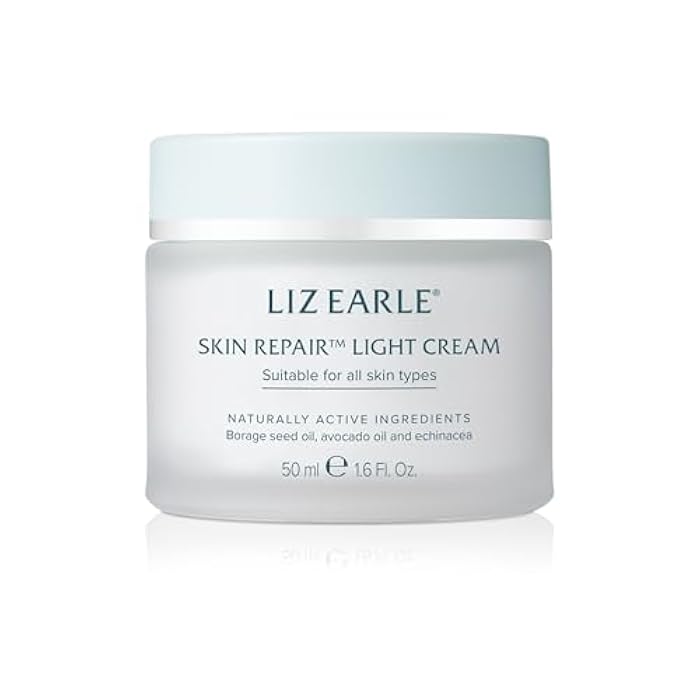 Liz Earle Skin Repair Light Face Cream - Hydration-Boosting Face Moisturizer with a Silky, Lightweight Texture - Balances & Hydrates Skin for a Healthy, Radiant Glow (50 ml) - Image 1