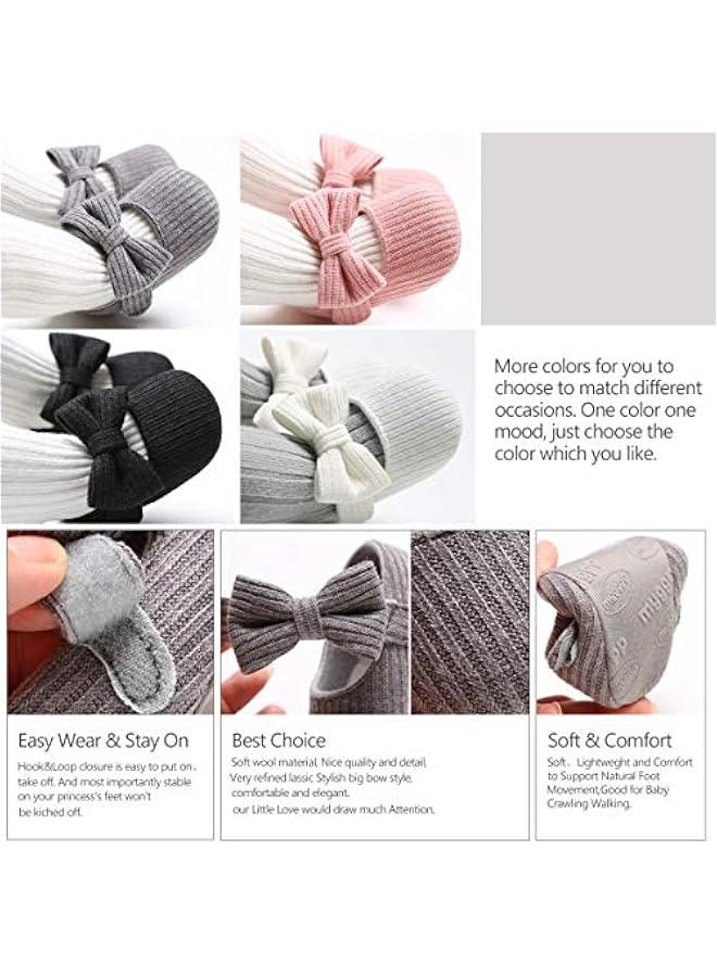 Infant Baby Boys Girls Slippers Cozy Fleece Booties Soft Bottom Warm Cartoon Socks Newborn Crib Shoes  - Image 4