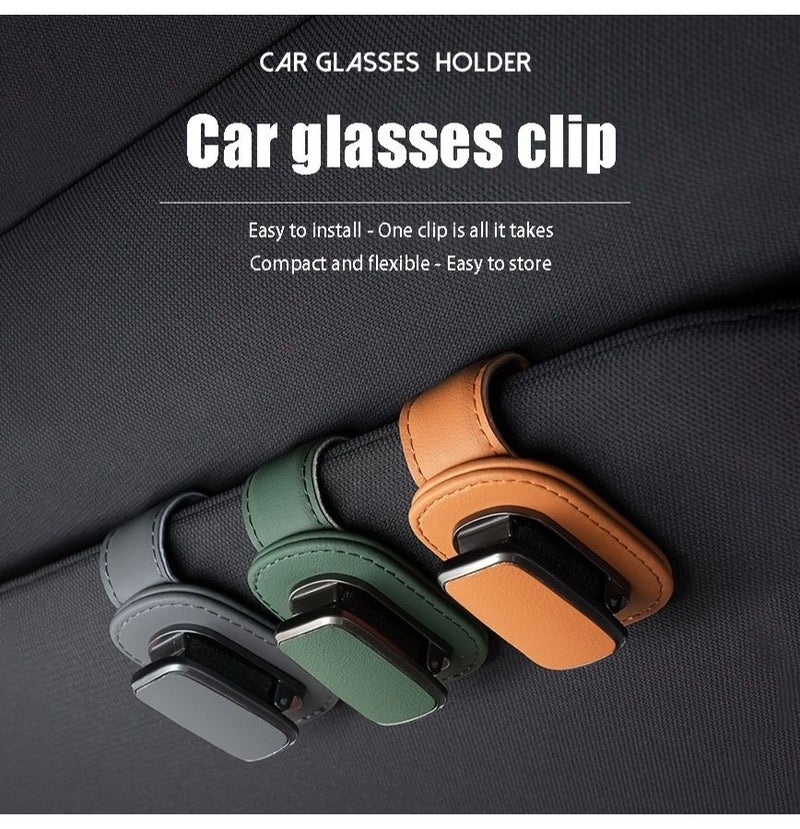 Old Red Sun Visor Eyeglass Clip Car Glasses Storage Holder Premium Stand - Image 1