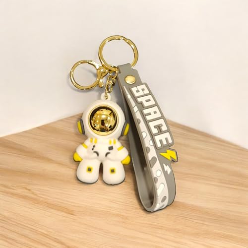 AEROSTARK Cartoon Characters Keychain for Girls Boys, Cute Silicon Keychains Accessories Keyring Key Purse Backpack Car Charms for Kids Gifts (Astro Grey) Multicolor - Image 4