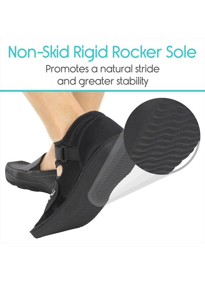 VIVE Post Op Shoe - Lightweight Medical Walking Boot with Adjustable Strap - Orthopedic Recovery Cast Shoe for Post Surgery, Fractured Foot, Injured Toes, Stress Fracture, Sprains - Left or Right Foot  - Image 4