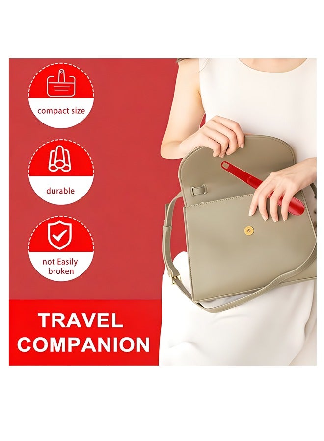 25cm Shoe Horn Long Handled,Lazy Shoe Helper，2 Pieces Shoe Horns with Hanging Holes，Extra Long Shoe Horns for Men Women the Elderly, - Image 4