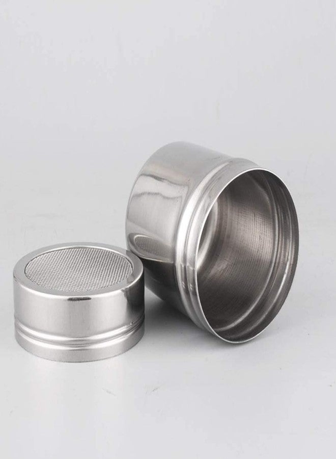 ZUIHUI Powder Sugar Shaker Duster with Lid, Fine Mesh Shaker Powder Cans for baking soda Cocoa Cornstarch Coffee Flour ect(1 Pack) - Image 3