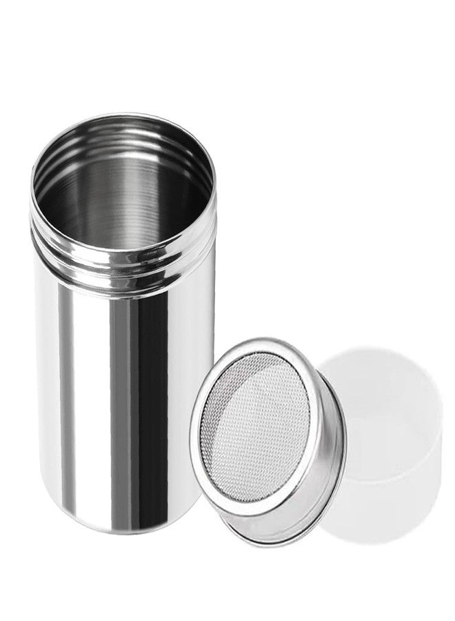 ZUIHUI Powder Sugar Shaker Duster with Lid, Fine Mesh Shaker Powder Cans for baking soda Cocoa Cornstarch Coffee Flour ect(1 Pack) - Image 1