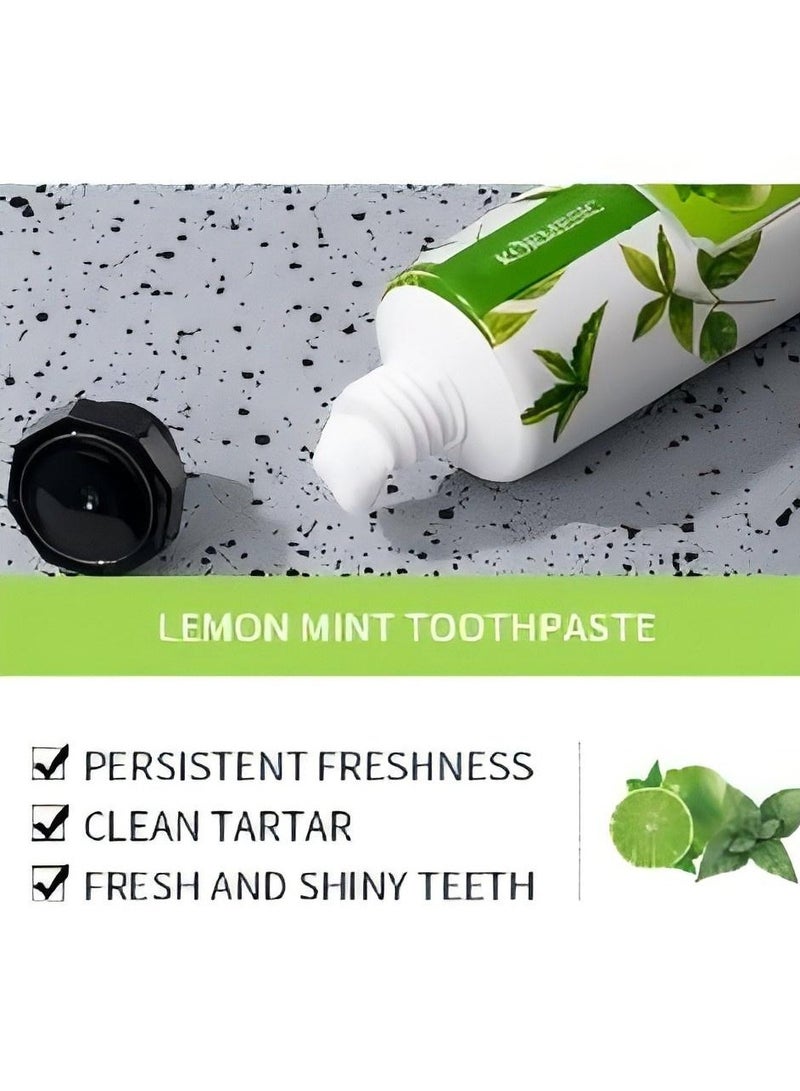 Kormesic 2-Pack Lemon Mint Toothpaste 100g - Image 3