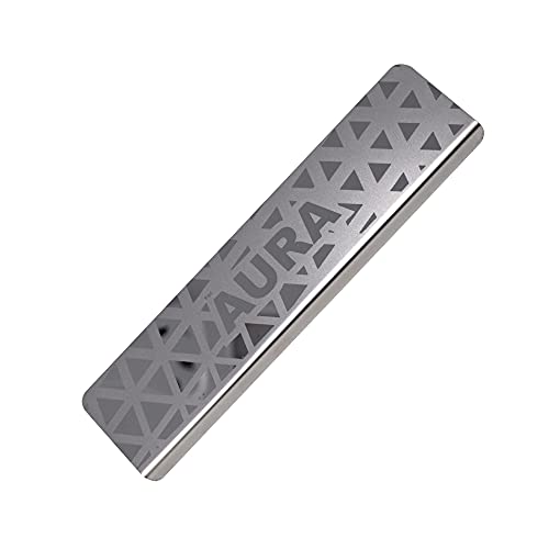 Galio GFX Car Door Sill Guard - Stainless Steel, Protects Painted Edges from Scuffs or Scratches Compatible with Aura Set of 4Pcs (After-Market) Model - 2020 Onwards - Image 3