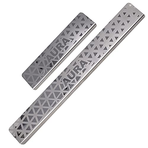 Galio GFX Car Door Sill Guard - Stainless Steel, Protects Painted Edges from Scuffs or Scratches Compatible with Aura Set of 4Pcs (After-Market) Model - 2020 Onwards - Image 4