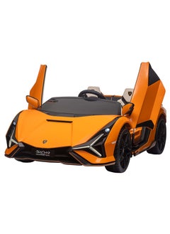 LAMBORGHINI Lovely Baby Lamborghini Battery-Operated Powered Riding Car LB 6988EL for Kids, Remote-Control, Music & Lights, Age 1-6 Yrs - Orange  - Image 1