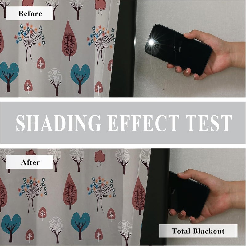 BFAM Kids Blackout Curtains 7 feet Set of 1 – 100% Room Darkening, Thermal Insulated, Noise Reducing, Cute Animal & Rainbow Prints, Eyelet Curtains for Playroom, Bedroom & Nursery, Pack of 1 Curtain - Image 5