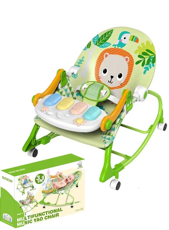 keke 2 in 1 Multifunctional Baby Rocker Vibrating Chair For Newborn To Toddler - Image 4