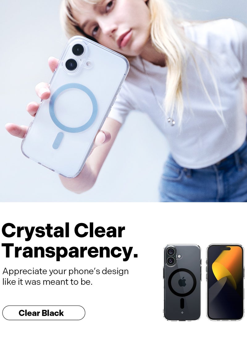 Caseology غطاء كابيللا ماج آيفون 16 ماج سيف (2024) - أسود شفاف - Image 3