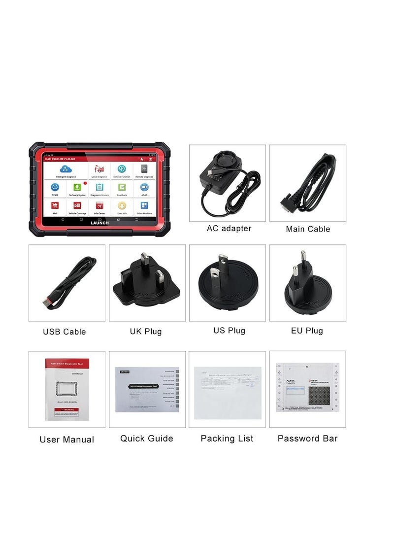 Launch 2023 LAUNCH X431 PROS Elite OBD2 Diagnostic Device, ECU Online Coding & Bi-Directional, Complete System Diagnosis, 37+ Service Functions  - Image 1