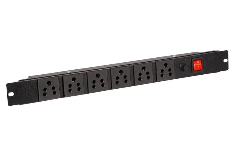 Extension Board and Surge Protector 6 Socket Networking Server Rack Power Strip Multi Socket Extension Board for Office Home Pack of 7