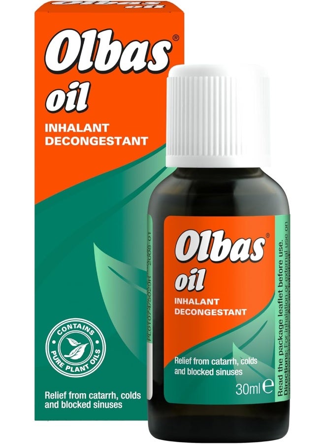 Olbas Inhalant Decongestant Oil, 30ml - Image 1