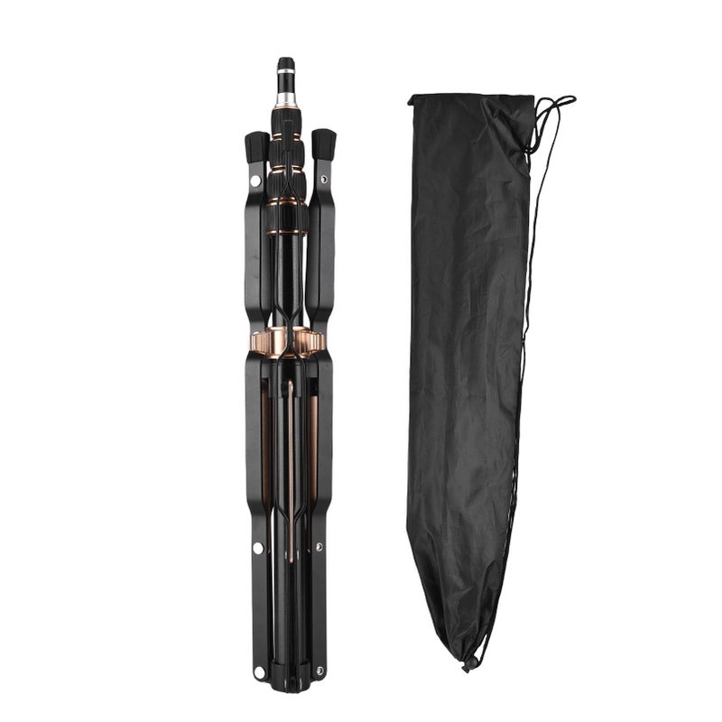 Camera Tripod 7.2ft/2.2m with Folding Reversible Legs and Carry Bag Portable Light Stand for Photography - Image 1