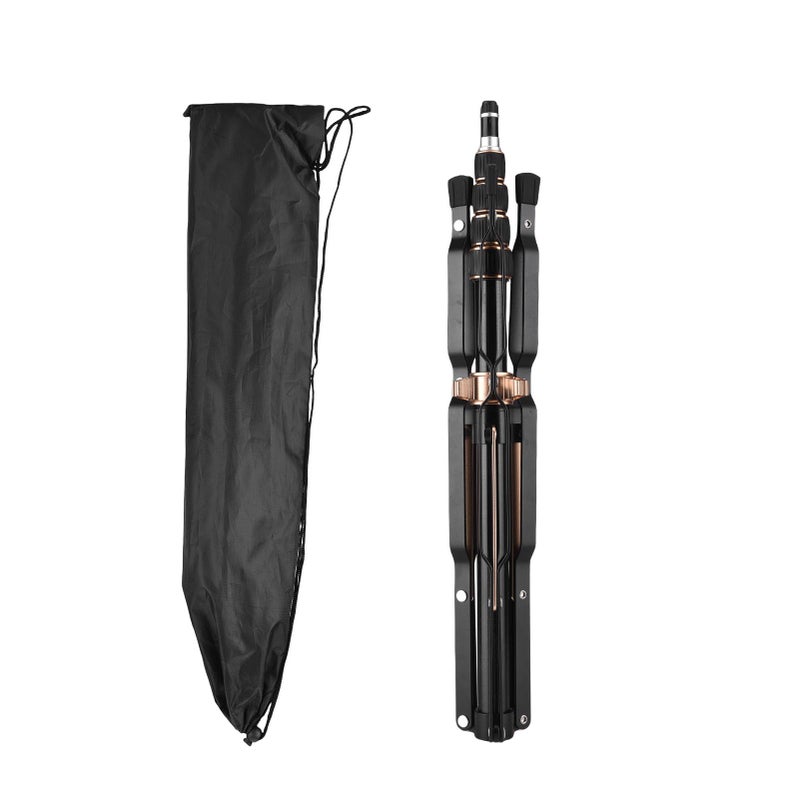 Camera Tripod 7.2ft/2.2m with Folding Reversible Legs and Carry Bag Portable Light Stand for Photography - Image 2