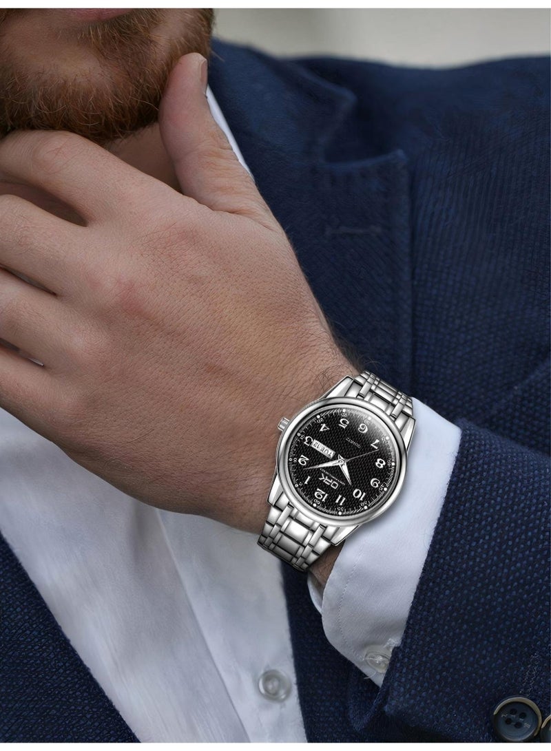 OPK Watch for Men Stainless Steel Waterproof Luminous Date Analog Quartz Wrist Watch Business Fashion Casual Men Watches - Image 3