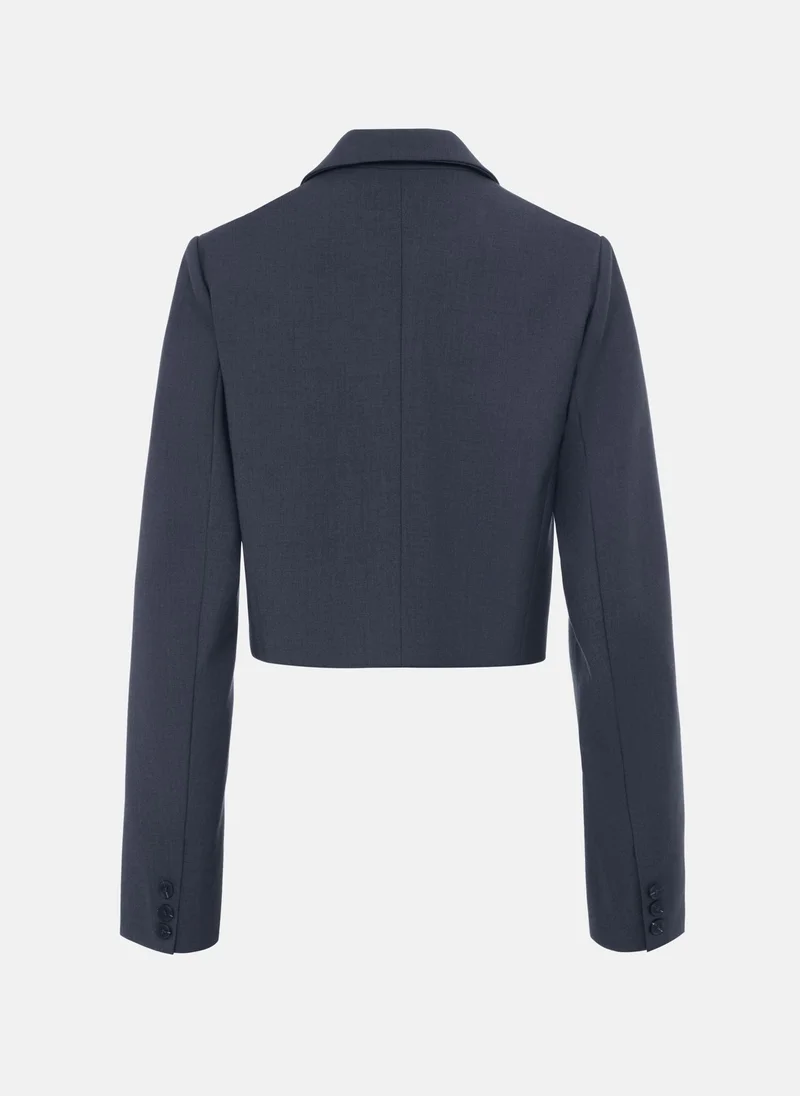 Lichi  Cropped jacket with turn lock clasp for Women | Best Price UAE