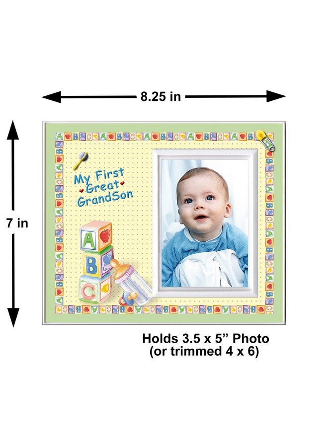 Expressly Yours! Photo Expressions My First Great Grandson Picture Frame ; New Great Grandparent Baby Announcement Gift Sized For Tabletop 8.25 X 7 In ; Holds A 3.5 X 5 In Photo - Image 4