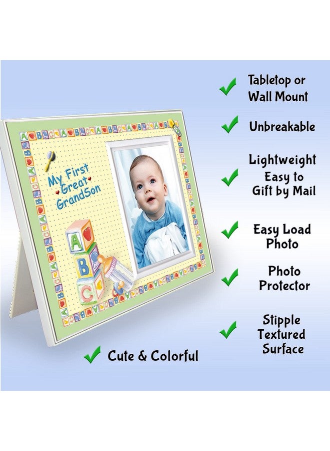 Expressly Yours! Photo Expressions My First Great Grandson Picture Frame ; New Great Grandparent Baby Announcement Gift Sized For Tabletop 8.25 X 7 In ; Holds A 3.5 X 5 In Photo - Image 3