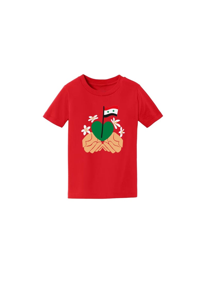 PRINTSHOP4ME Syria Kids Boys T-Shirt–Comfortable And Soft Cotton Round Neck And Short Sleeves Tshirts–Perfect For School And Special Events  - Image 3