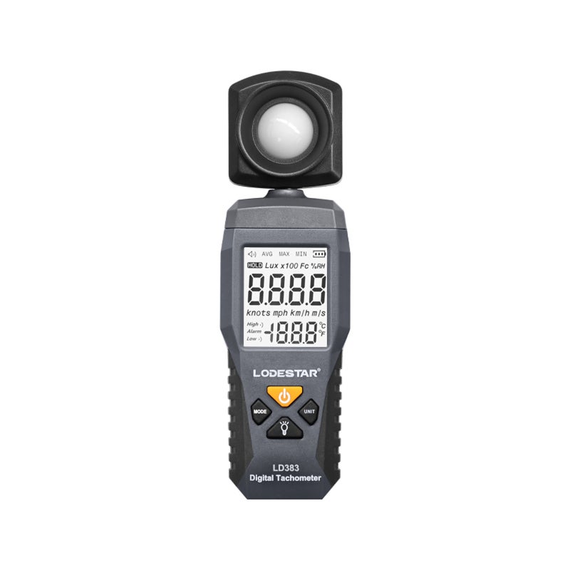 LODESTAR Digital Lux Meter: Gray High-precision 0-200,000 Lux 1 Lux Resolution - Dual Unit Conversion Data Hold Max Min Tracking Light Meter for Home Office School Laboratory Industrial Commercial Warehouse Us - Image 1