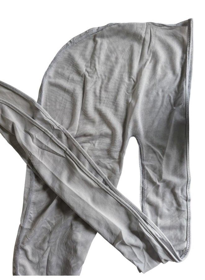 Wavebuilder Premium Stretch Durag For Smooth And Uniform Hair Waves Light Gray  - Image 2