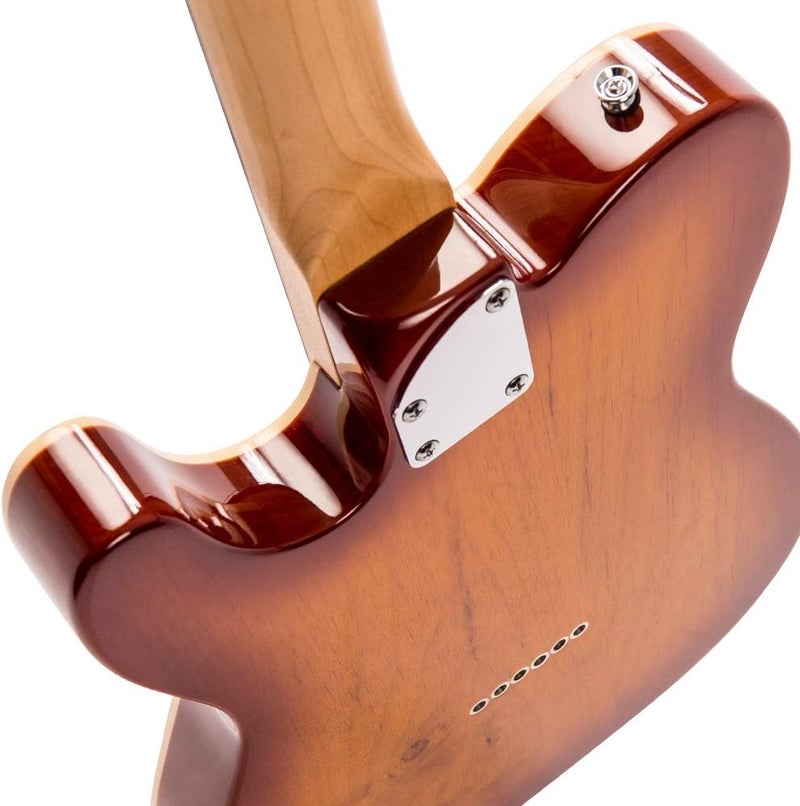 vintage جيتار فنتاج V72H مخصص بدون ذيل - لون توباكو لهب - Image 3