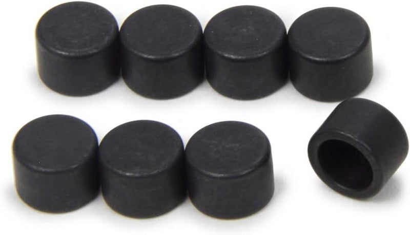 Valve Lash Cap, 0.080 in Thick, 7 mm Valve Stems, Minimum 0.290 in Tip, Non-Rotating, Steel, Natural, Set of 8
