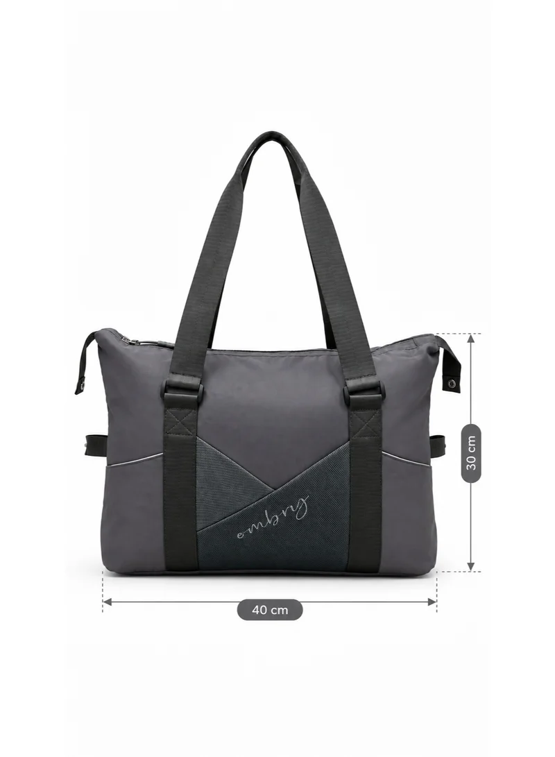 Waf Lightweight Nylon-Style Large Capacity Tote Bag for Women - Travel, Gym & Shopping