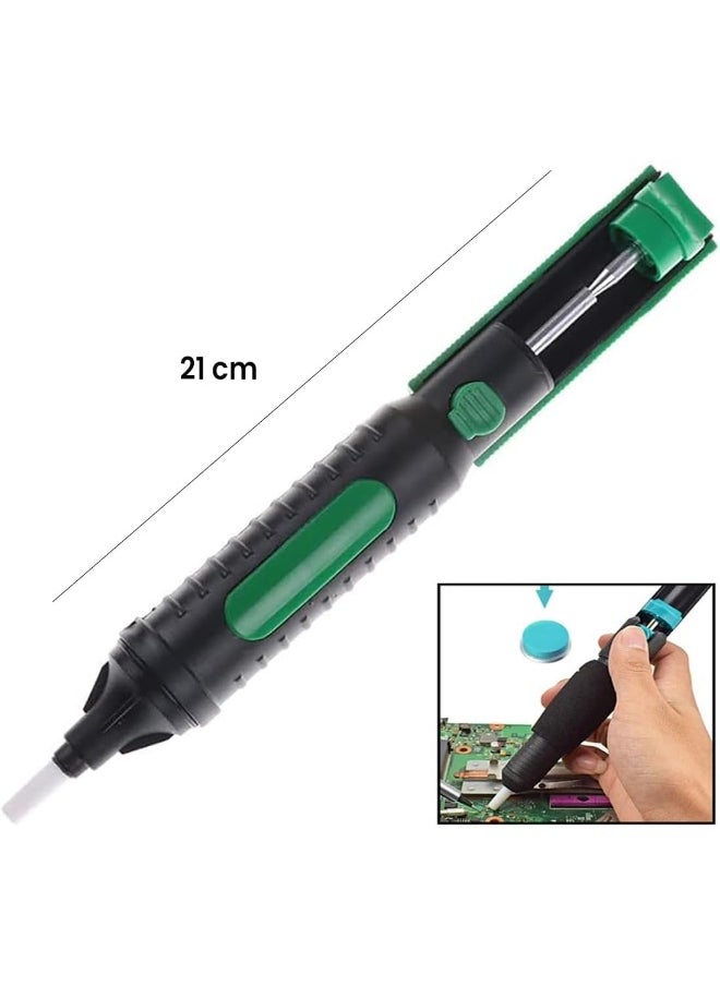 melfi Melfi™ Solder Sucker Desoldering pump. Aluminium Soldering Iron Suction Removal Hand Tool With Heat-Resistant Nozzle  - Image 2