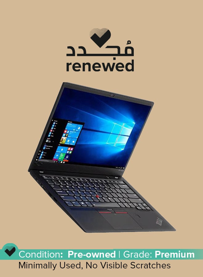 لينوفو مُجدد - لابتوب ثينك باد X1 كربون (2018) بشاشة مقاس 14 بوصة ومعالج إنتل كور i5/من الجيل الثامن/ذاكرة رام سعة 16 جيجابايت/محرك أقراص SSD سعة 128 جيجابايت/بطاقة رسومات إنتل بدقة فائقة الوضوح أسود - Image 1