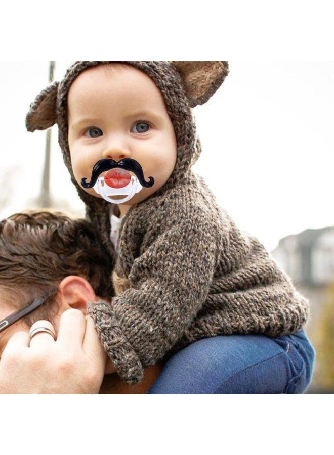 Intatikoo Funny Baby Pacifiers, Mustache Pacifier for Babies 0-36 Months - Image 5