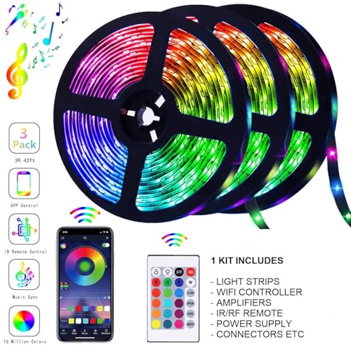 protium Polycarbonate WiFi RGB Light Strip, Music/Mobile app/Voice Controlled by Alexa and Google Home, 30L/m (15 Meter Kit) PRSS030P20 - Image 3