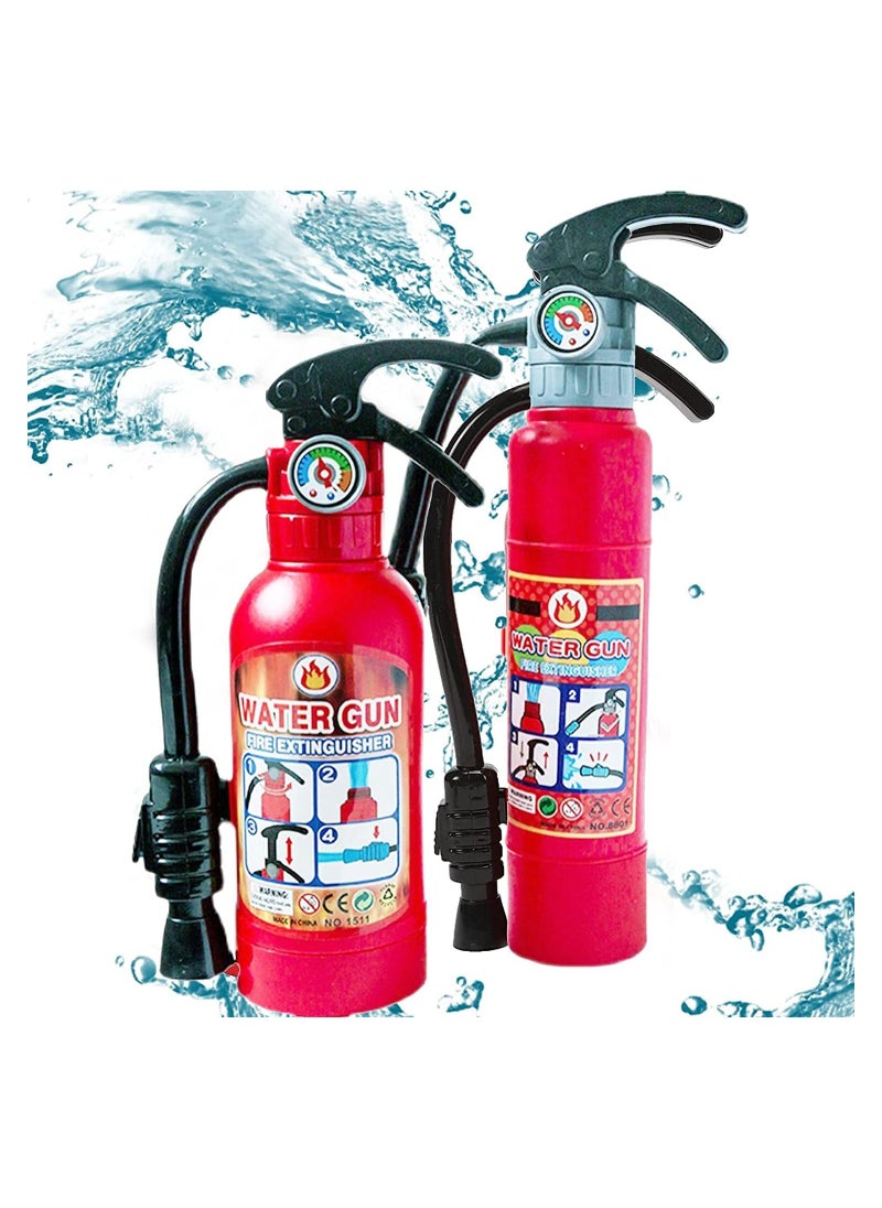 GGEROU - 2 Pcs Water Gun for Kids Fire Extinguisher Toys Water Firemen Squirt Toy, Super Range Summer Gift for Swimming Pool Beach Water Fighting Play - Image 1
