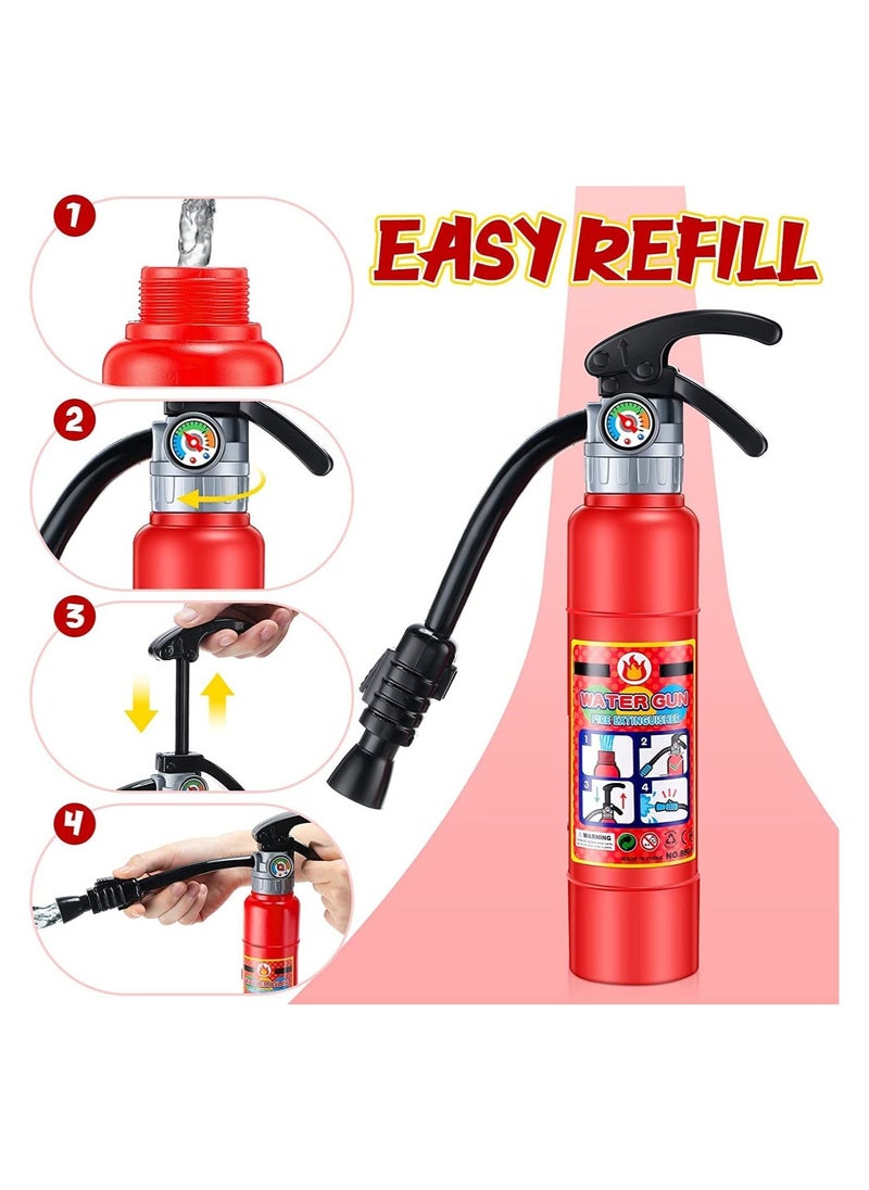GGEROU - 2 Pcs Water Gun for Kids Fire Extinguisher Toys Water Firemen Squirt Toy, Super Range Summer Gift for Swimming Pool Beach Water Fighting Play - Image 1