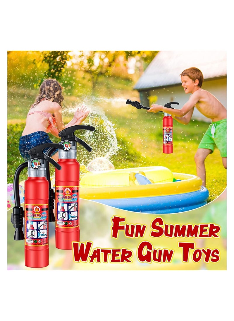 GGEROU - 2 Pcs Water Gun for Kids Fire Extinguisher Toys Water Firemen Squirt Toy, Super Range Summer Gift for Swimming Pool Beach Water Fighting Play - Image 1