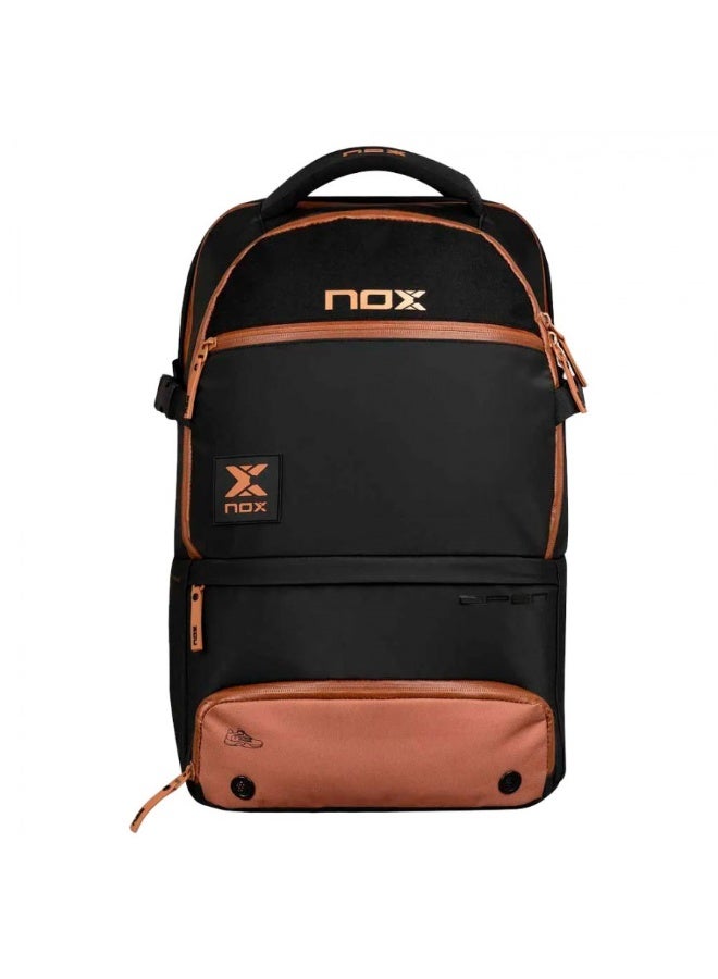 MOCHILA LUXURY OPEN SERIES BLACK/BROWN