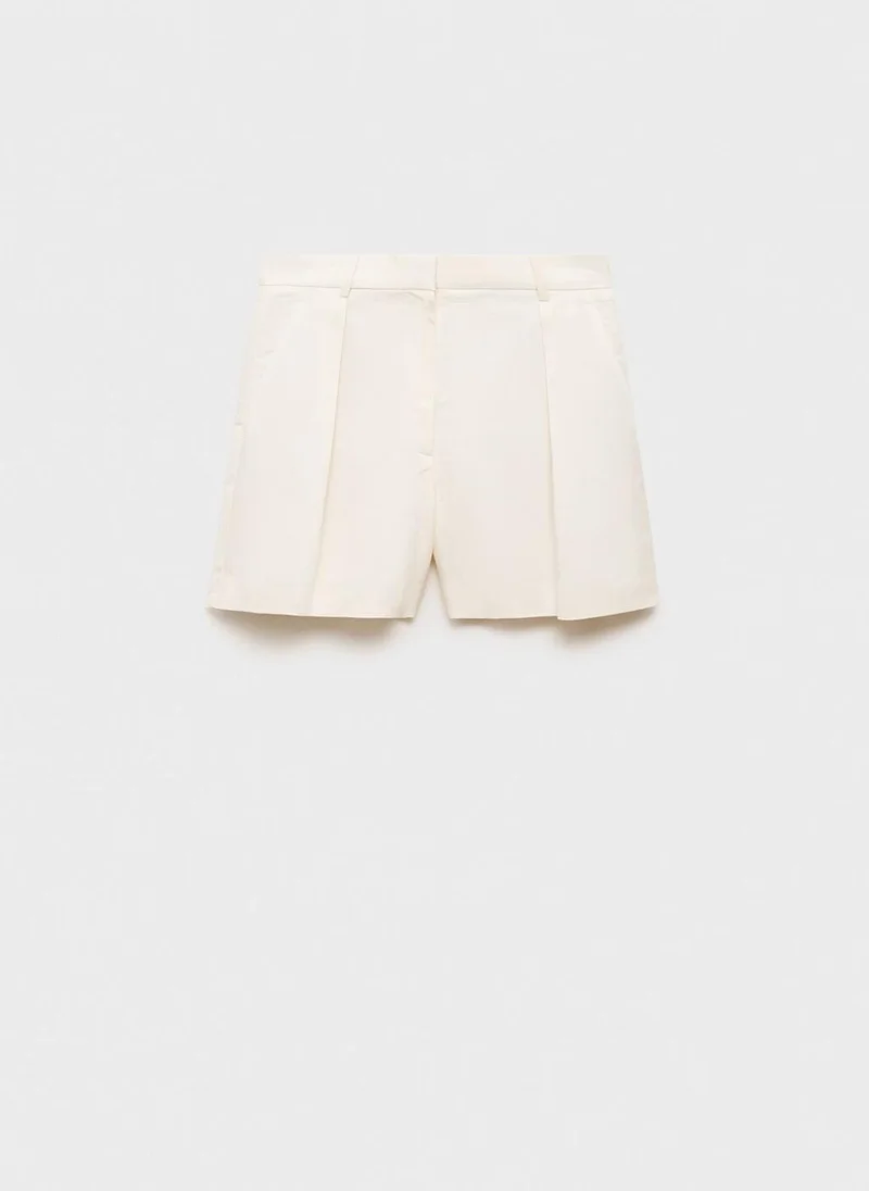 MANGO  Linen-Blend Suit Bermuda Shorts for Women | Best Price UAE