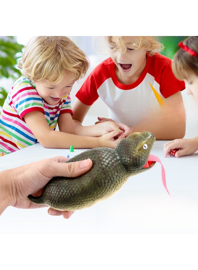 Loquat Whole Toy Fat Small Snake Tongue-sticking Small Snake  Spoof Funny Whole Person Decompression Toy-Color:Chinese Color Box 【fat Snake】 Yellow - Image 4