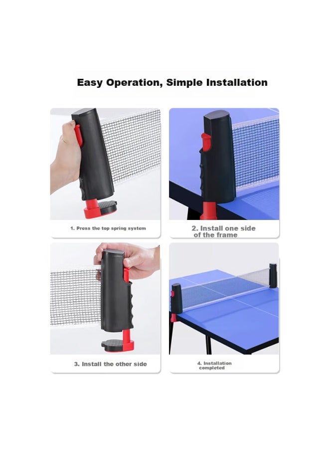 Tatanice Table Tennis Net Portable Retractable Indoor Outdoor Universal Ball Table Net Rack Children'S Toy Birthday Gift - Image 2
