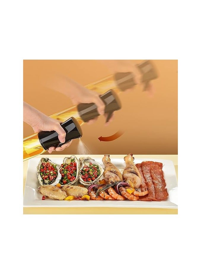 High-Pressure Nozzle Oil Spray Bottle - 220ml Durable Food-Grade Glass for Healthy Cooking, BBQ, Frying, Salad, Travel - Ergonomic Non-Slip Handle, Wide Mouth Design, Leak-Proof  - Image 4