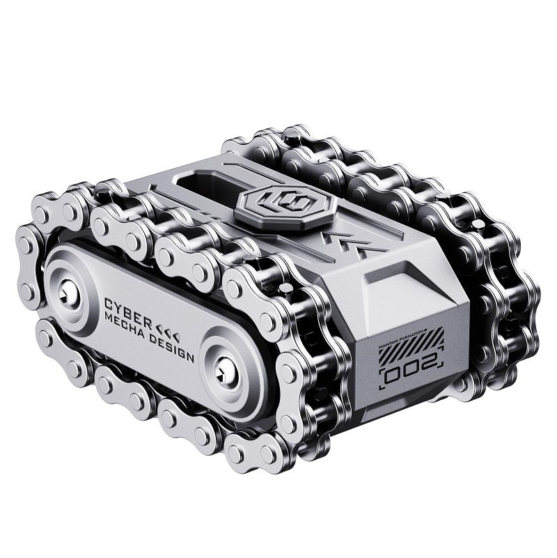 berotok 4 in 1 Fidget Slider Roller Chain Spinner Combo Metal Chain Fidget Toy with Tactile Feedback Clicking Sounds Stress Relief Sensory Toy for Adults Focus Tool for Work Study Waiting - Image 3