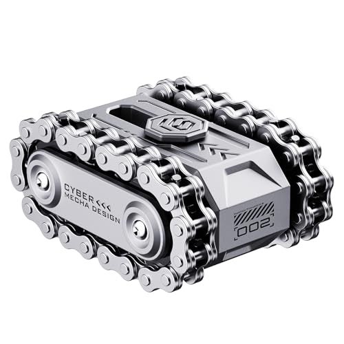 berotok 4 in 1 Fidget Slider Roller Chain Spinner Combo Metal Chain Fidget Toy with Tactile Feedback Clicking Sounds Stress Relief Sensory Toy for Adults Focus Tool for Work Study Waiting - Image 1