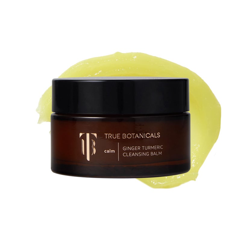 True Botanicals Ginger Turmeric Cleansing Balm | Natural Hydrating Facial Cleanser + Makeup Remover for Dry & Sensitive Skin | Nourishing Oil Cleanser with Ceramides & Antioxidants | Vegan | 3.4 fl oz - Image 1