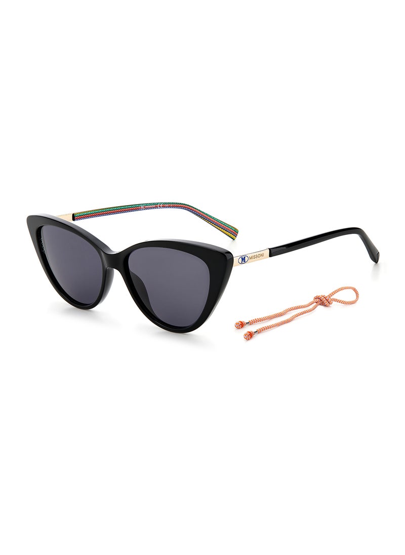 M MISSONI Women's UV Protection Cat Eye Sunglasses - Mmi 0049/S Black 15 - Lens Size: 43.7 Mm  - Image 1