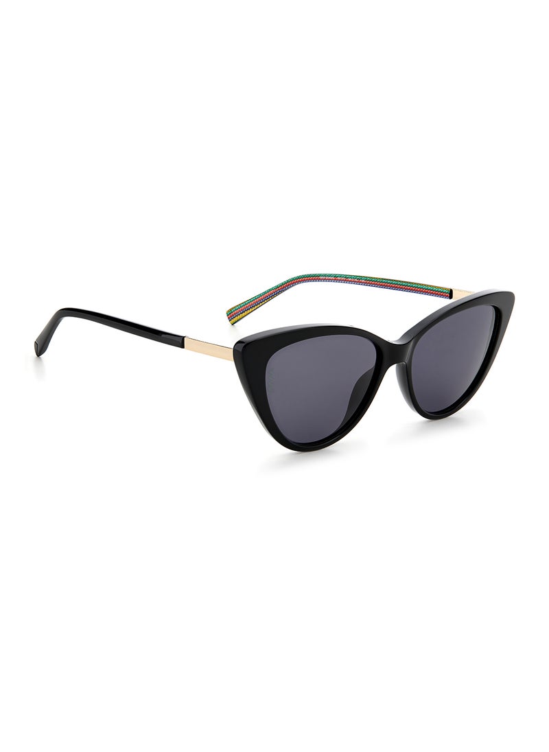 M MISSONI Women's UV Protection Cat Eye Sunglasses - Mmi 0049/S Black 15 - Lens Size: 43.7 Mm  - Image 2