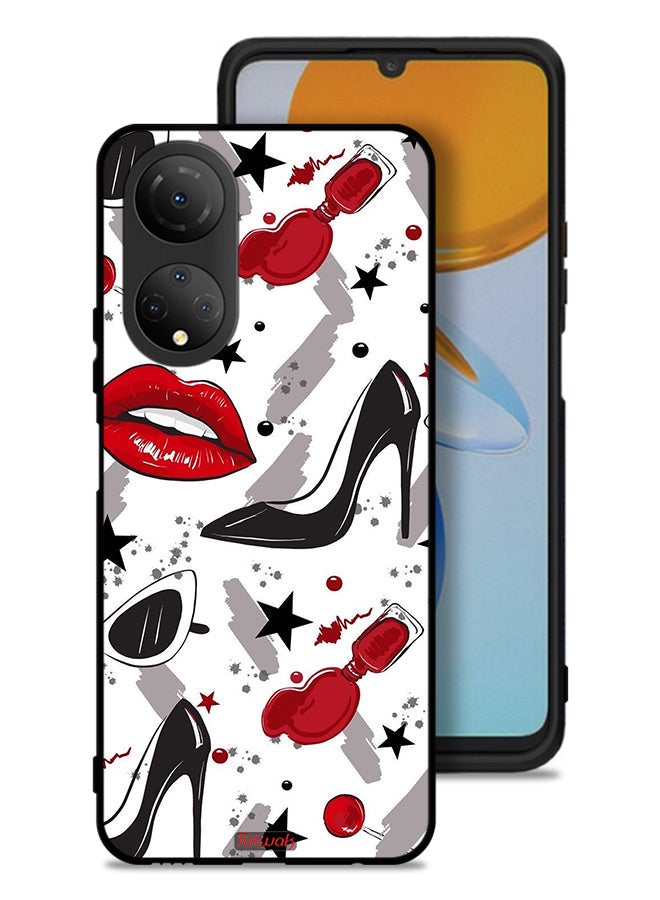Tolwak Honor X7 Protective Case Cover Lipstick And Shoes Art - Image 1